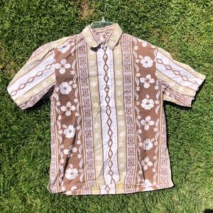 Kahala Flower Pattern Aloha Shirt